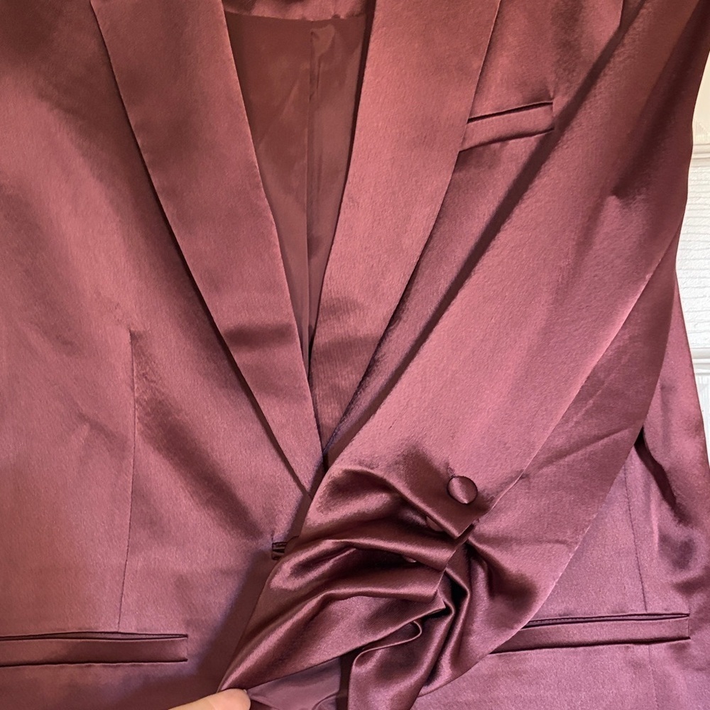 Cinq à Sept Khloe Smooth Satin Jacket | EUC | Sz 6 - Picture 6 of 7